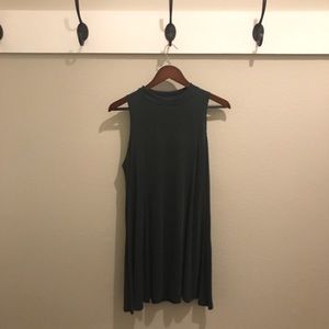 Sleeveless mock turtle dress
